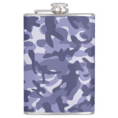 Lila Marine Camouflage Flachmann (Vorderseite)