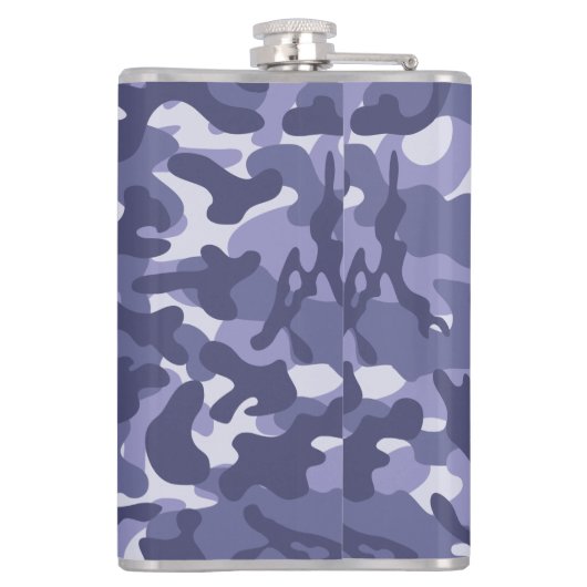 Lila Marine Camouflage Flachmann (Rückseite)