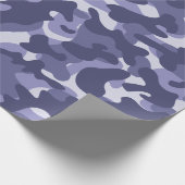 Lila Marine Camouflage Geschenkpapier (Ecke)