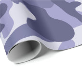 Lila Marine Camouflage Geschenkpapier (Rolleneckpunkt)