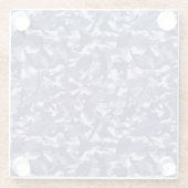 Lila Marine Camouflage Glasuntersetzer (Rückseite)