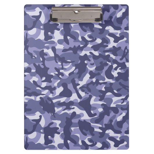 Lila Marine Camouflage Klemmbrett (Vorderseite)