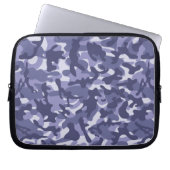 Lila Marine Camouflage Laptopschutzhülle (Vorderseite)