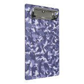 Lila Marine Camouflage Mini Klemmbrett (Schrägansicht)