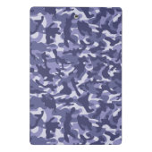 Lila Marine Camouflage Mini Klemmbrett (Rückseite)