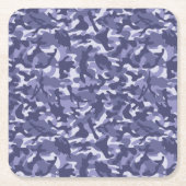 Lila Marine Camouflage Rechteckiger Pappuntersetzer (Vorderseite)