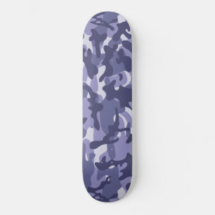 Lila Marine Camouflage Skateboard