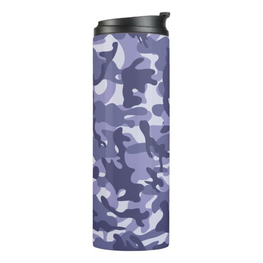 Lila Marine Camouflage Thermosbecher (Nach links gedreht)