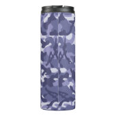 Lila Marine Camouflage Thermosbecher (Rückseite)