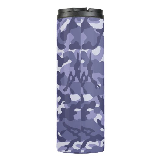 Lila Marine Camouflage Thermosbecher (Rückseite)