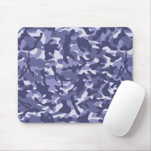 Lila Marine-Tarnmuster Mousepad