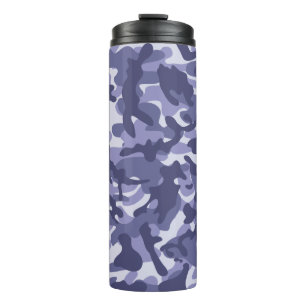 Lila Marine-Tarnmuster Thermosbecher