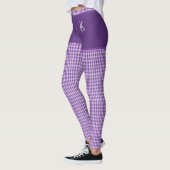 Lila Markiergewebe - Erste Personalisiert Leggings (Links)
