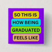 Lila Markierungsknopf SO_THIS_IS_HOW_BEING_G Button (Vorderseite)