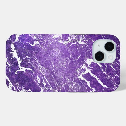 Lila Marmor Case-Mate iPhone Hülle (Rückseite (Horizontal))