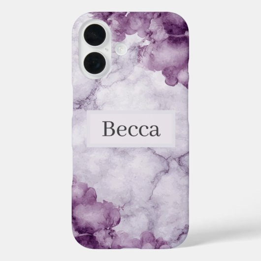 Lila Marmor Case-Mate iPhone Hülle (Rückseite)