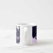 Lila Marmor Espressotasse (Rückseite)