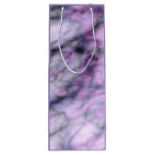 Lila Marmor Geschenktüte Für Weinflaschen (Rückseite)