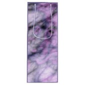 Lila Marmor Geschenktüte Für Weinflaschen (Vorderseite)