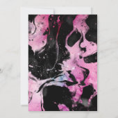 Lila Marmor Glitzer Sparkle 18. Geburtstag Einladung (Rückseite)