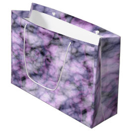 Lila Marmor Große Geschenktüte