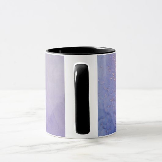 Lila Marmor Kaffeetasse (Griff)