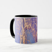 Lila Marmor Kaffeetasse (Vorderseite Links)