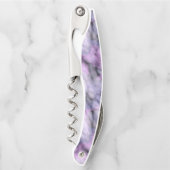 Lila Marmor Kellnermesser (Vorderseite)