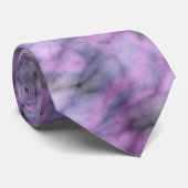 Lila Marmor Krawatte (Gerollt)