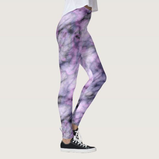 Lila Marmor Leggings (Rechts)