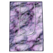 Lila Marmor Mittlere Geschenktüte (Rückseite)