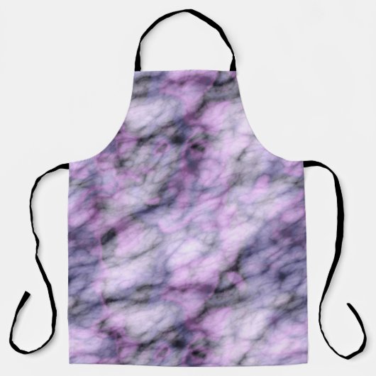 Lila Marmor Schürze (Vorderseite)