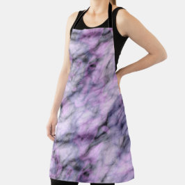 Lila Marmor Schürze