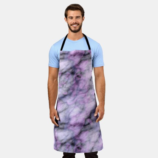 Lila Marmor Schürze (Getragen)