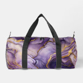 Lila Marmorbeutel Duffle Bag (Rückseite)