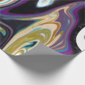 Lila Marmordesign Geschenkpapier (Ecke)