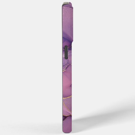 Lila Marmordruck Case-Mate iPhone Hülle (Rückseite / Rechts)