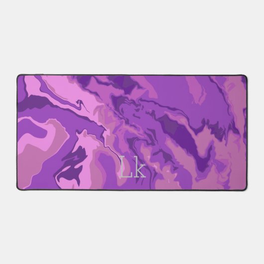Lila Marmorfarbe Schreibtischunterlage (Vorderseite)