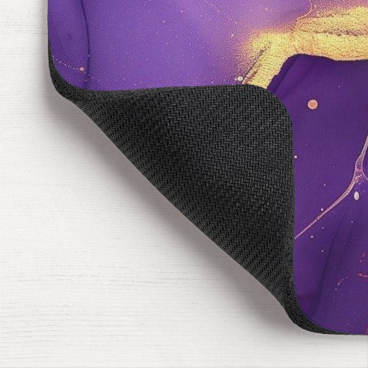 Lila Marmorgalaxie Mousepad (Ecke)