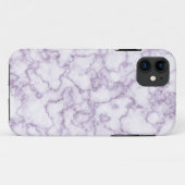Lila Marmormuster Case-Mate iPhone Hülle (Rückseite (Horizontal))