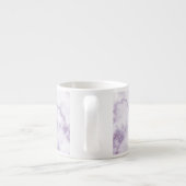 Lila Marmormuster Espressotasse (Rückseite)