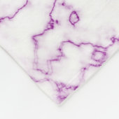 Lila Marmormuster Fleecedecke (Ecke)