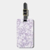 Lila Marmormuster Gepäckanhänger (Vorderseite vertikal)
