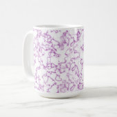 Lila Marmormuster Kaffeetasse (Vorderseite Links)