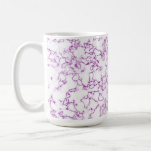 Lila Marmormuster Kaffeetasse