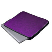 Lila Marmormuster Laptopschutzhülle (Vorne Knopf)