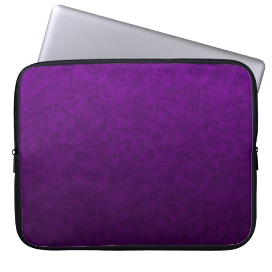 Lila Marmormuster Laptopschutzhülle (Vorderseite)