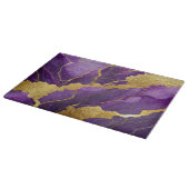 Lila Marmormuster mit Gold Schneidebrett (Ecke)