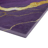 Lila Marmormuster mit Gold Schneidebrett (Ecke)