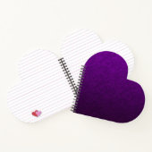 Lila Marmormuster Notizblock (Innenseite)